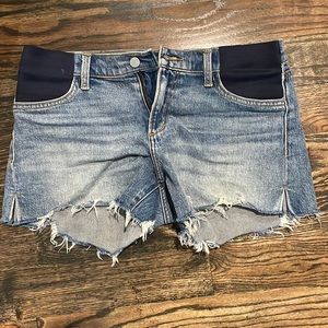 Joe’s maternity denim cutoff shorts